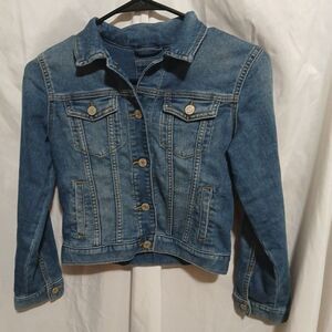 GAP Denim KIDS Girls Cropped Jean Jacket Size Large